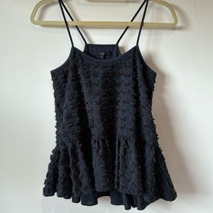 Tibi navy blue blouse